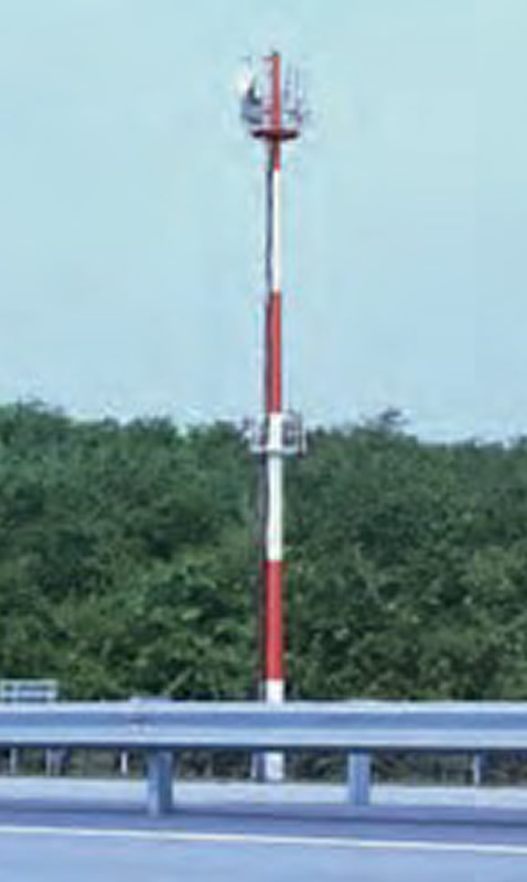 Replacement of street light poles with integrated poles within ROW